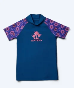Online Watery UV-trøje til børn - Osiris Kortærmet Rashguard - Lilla/mørkeblå