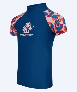 Discount Watery UV-trøje til børn - Osiris Kortærmet Rashguard - Lyserød/mørkeblå