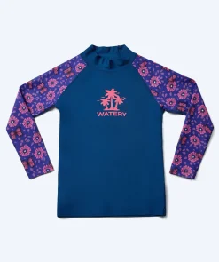 Watery UV-trøje til børn - Osiris Langærmet Rashguard - Lilla/mørkeblå