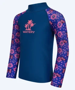 Watery UV-trøje til børn - Osiris Langærmet Rashguard - Lilla/mørkeblå