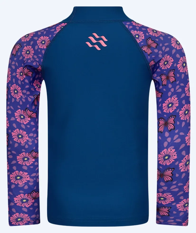 Watery UV-trøje til børn - Osiris Langærmet Rashguard - Lilla/mørkeblå