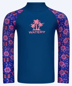 Watery UV-trøje til børn - Osiris Langærmet Rashguard - Lilla/mørkeblå