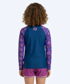 Watery UV-trøje til børn - Osiris Langærmet Rashguard - Lilla/mørkeblå
