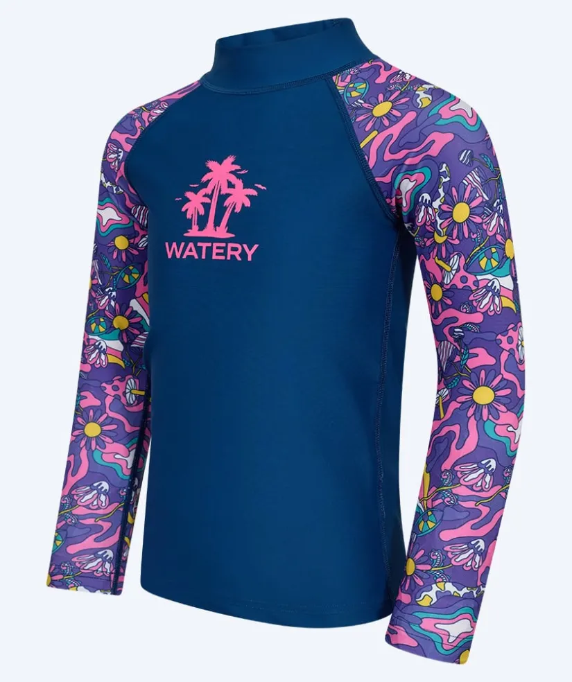 Best Watery UV-trøje til børn - Osiris Langærmet Rashguard - Multi/mørkeblå