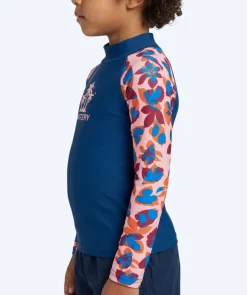 Clearance Watery UV-trøje til børn - Osiris Langærmet Rashguard - Lyserød/mørkeblå