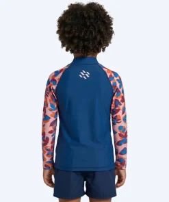 Clearance Watery UV-trøje til børn - Osiris Langærmet Rashguard - Lyserød/mørkeblå