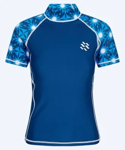 Discount Watery UV-trøje til damer - Aiko Kortærmet Rashguard - Blå/mørkeblå