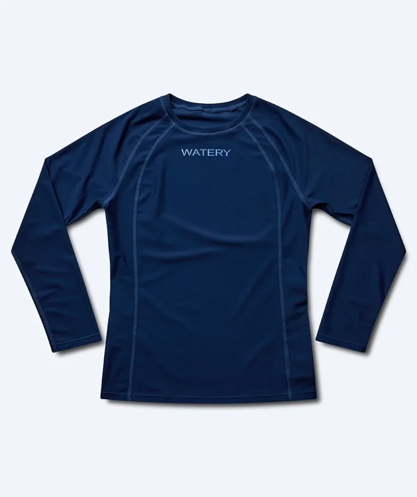 New Watery UV-trøje til damer - Remington Langærmet Rashguard - Mørkeblå