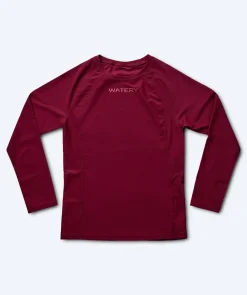 Sale Watery UV-trøje til damer - Remington Langærmet Rashguard - Mørkerød