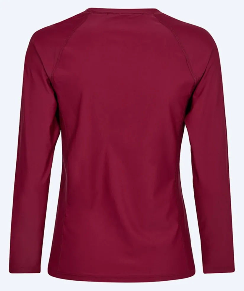 Sale Watery UV-trøje til damer - Remington Langærmet Rashguard - Mørkerød