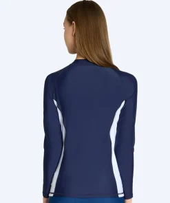 Best Watery UV-trøje til damer - Talcott Langærmet Rashguard - Mørkeblå/hvid