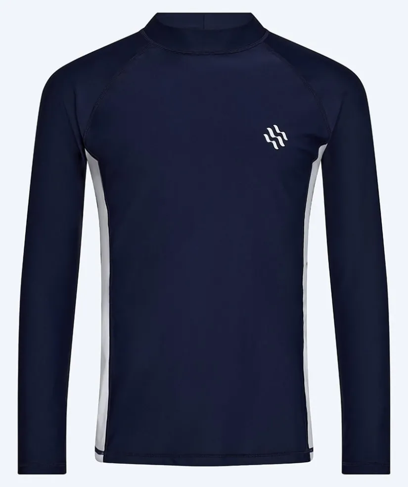 Best Watery UV-trøje til damer - Talcott Langærmet Rashguard - Mørkeblå/hvid