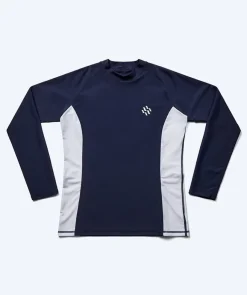 Hot Watery UV-trøje til mænd - Talcott Langærmet Rashguard - Mørkeblå/hvid