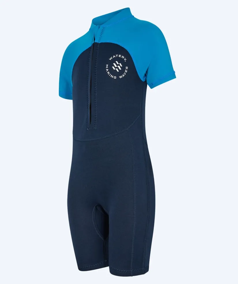 Outlet Watery UV våddragt til børn - Calypso Shorty - Mørkeblå