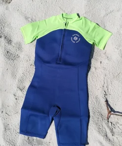 Watery UV våddragt til børn - Calypso Shorty - Atlantic Green