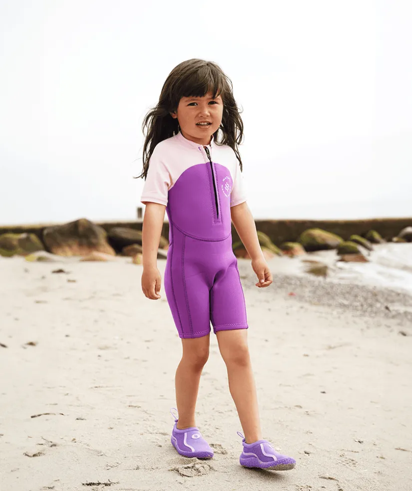 Outlet Watery UV våddragt til børn - Calypso Shorty - Atlantic Purple