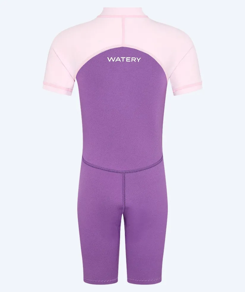 Outlet Watery UV våddragt til børn - Calypso Shorty - Atlantic Purple