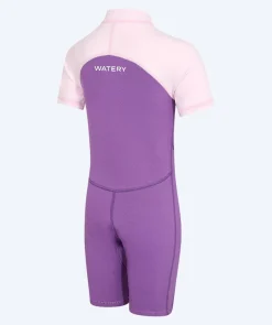Outlet Watery UV våddragt til børn - Calypso Shorty - Atlantic Purple