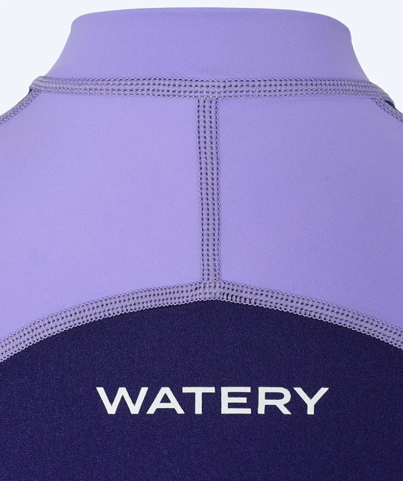 Watery UV våddragt til børn - Calypso Langærmet - Lilla
