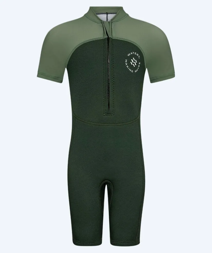 Clearance Watery UV våddragt til børn - Calypso Shorty - Grøn/lysegrøn