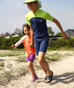 Clearance Watery UV våddragt til børn - Calypso Shorty - Grøn/lysegrøn
