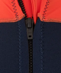 Watery UV våddragt til børn - Calypso Langærmet - Orange/blå