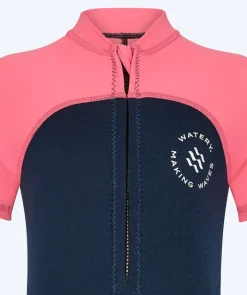 Sale Watery UV våddragt til børn - Calypso Shorty - Coral/mørkeblå