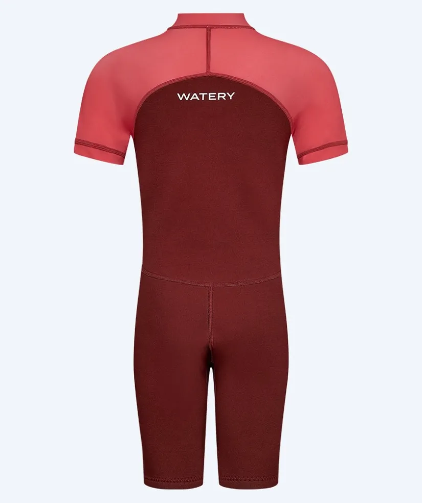 Best Watery UV våddragt til børn - Calypso Shorty - Rød/pink