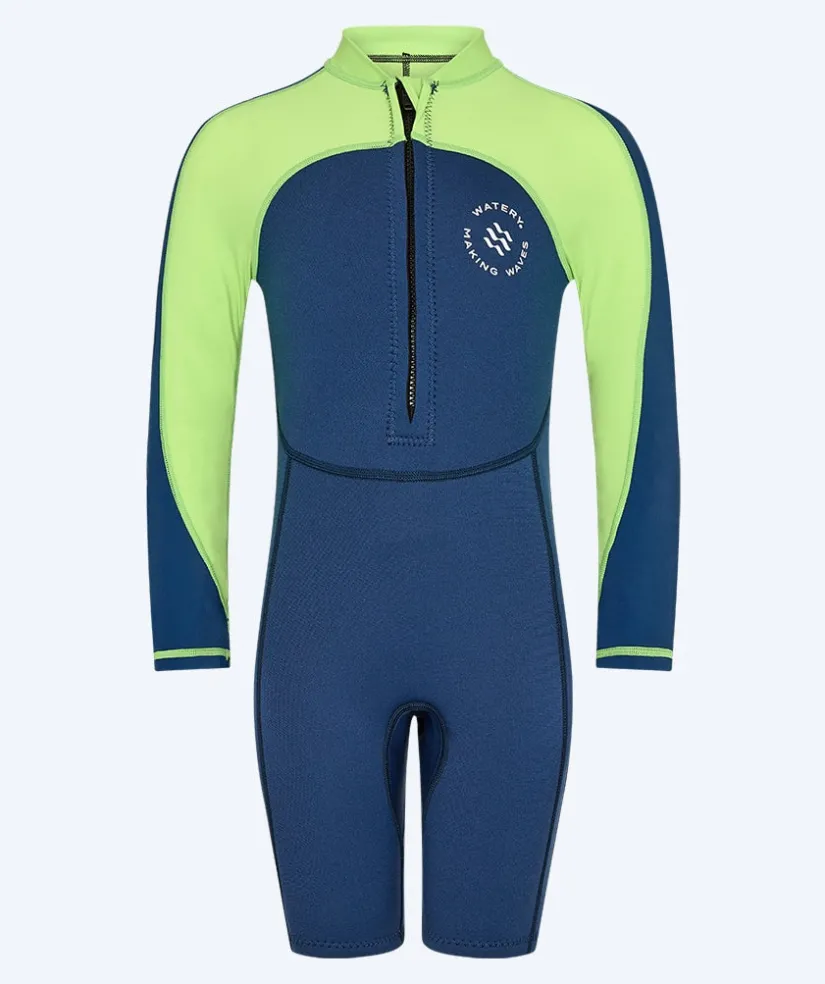 Outlet Watery UV våddragt til børn - Calypso Langærmet - Atlantic Green