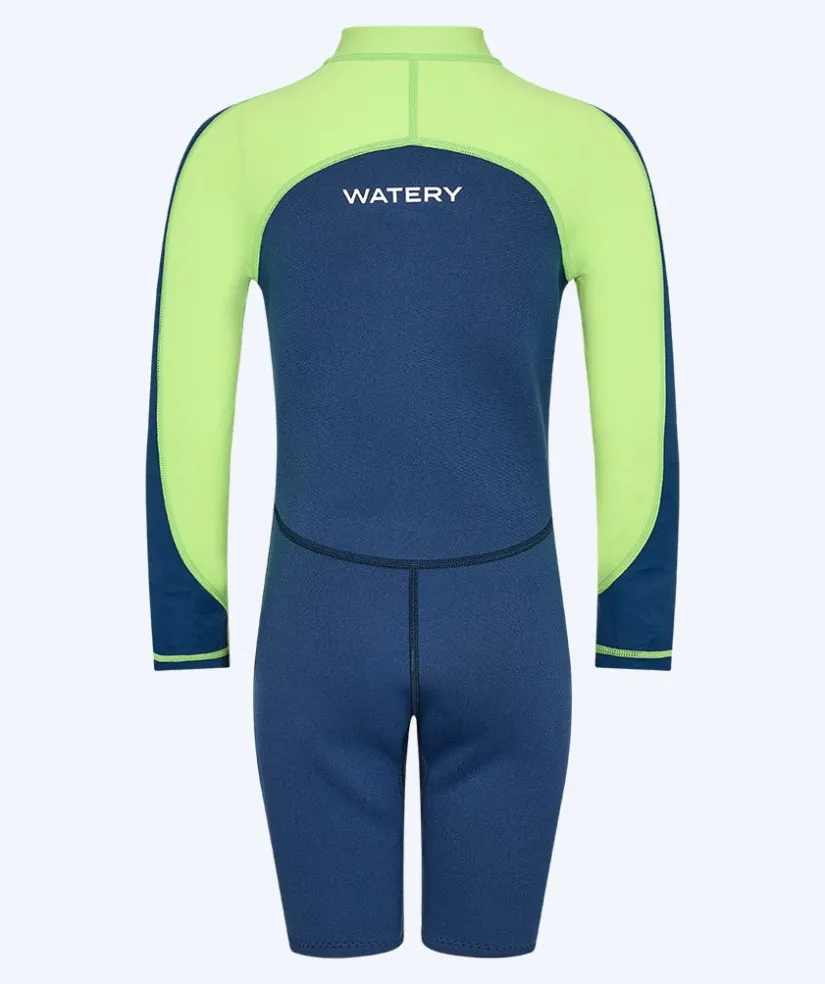 Outlet Watery UV våddragt til børn - Calypso Langærmet - Atlantic Green