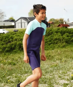 Outlet Watery UV våddragt til børn - Calypso Shorty - Atlantic Turquoise