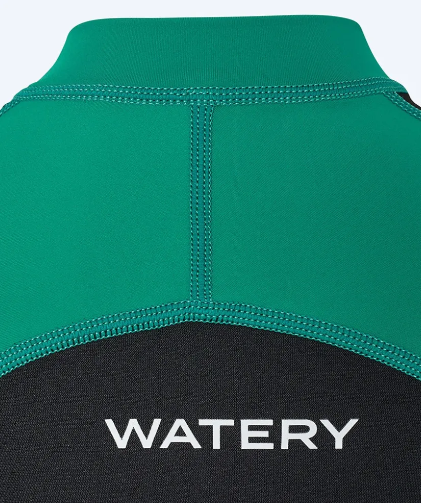 Discount Watery UV våddragt til børn - Calypso Langærmet - Grøn/sort