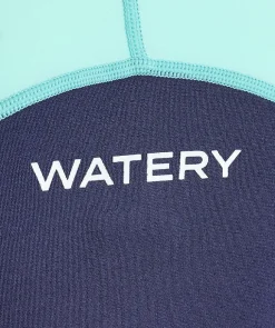 Discount Watery UV våddragt til børn - Calypso Langærmet - Atlantic Turquoise