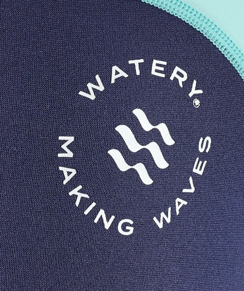 Discount Watery UV våddragt til børn - Calypso Langærmet - Atlantic Turquoise