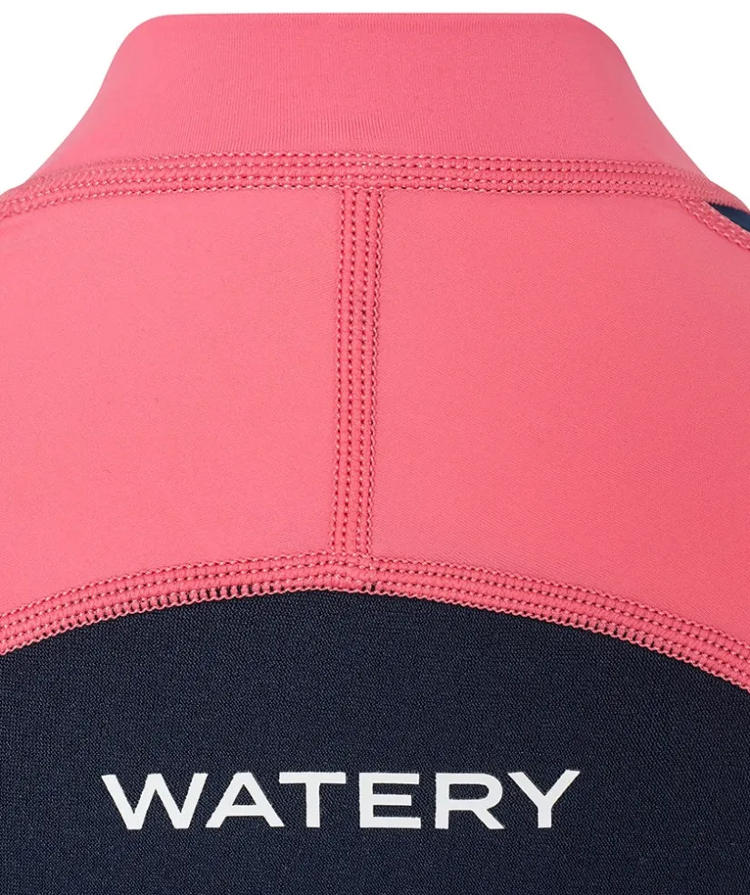 Watery UV våddragt til børn - Calypso Full-Body - Coral/mørkeblå