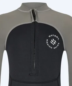 Outlet Watery UV våddragt til børn - Calypso Full-Body - Grå/sort