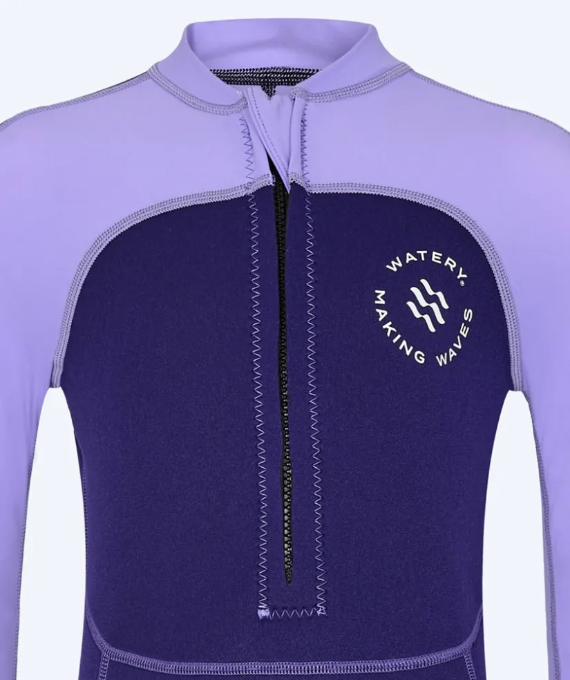 Watery UV våddragt til børn - Calypso Full-Body - Lilla
