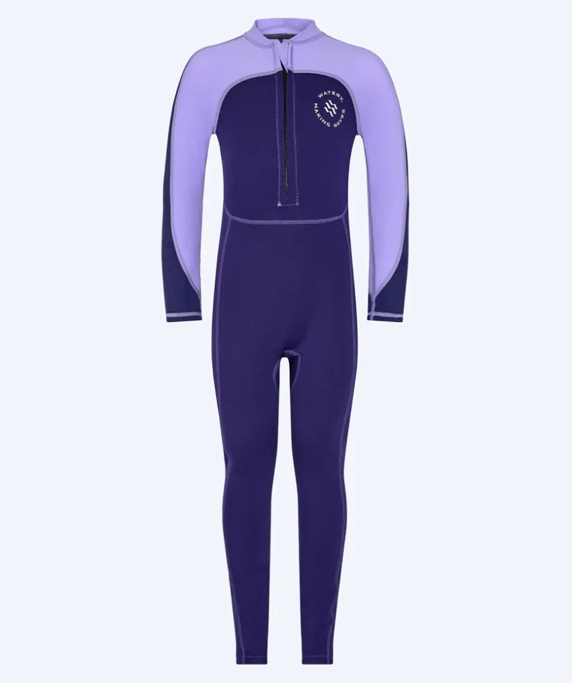 Watery UV våddragt til børn - Calypso Full-Body - Lilla