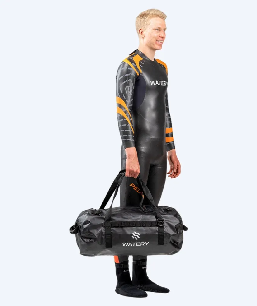Clearance Watery vandtæt duffle taske - Swim 50L - Sort