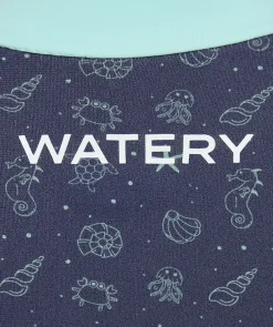 Clearance Watery våddragt til baby - Baia Full-Body - Atlantic Turquoise