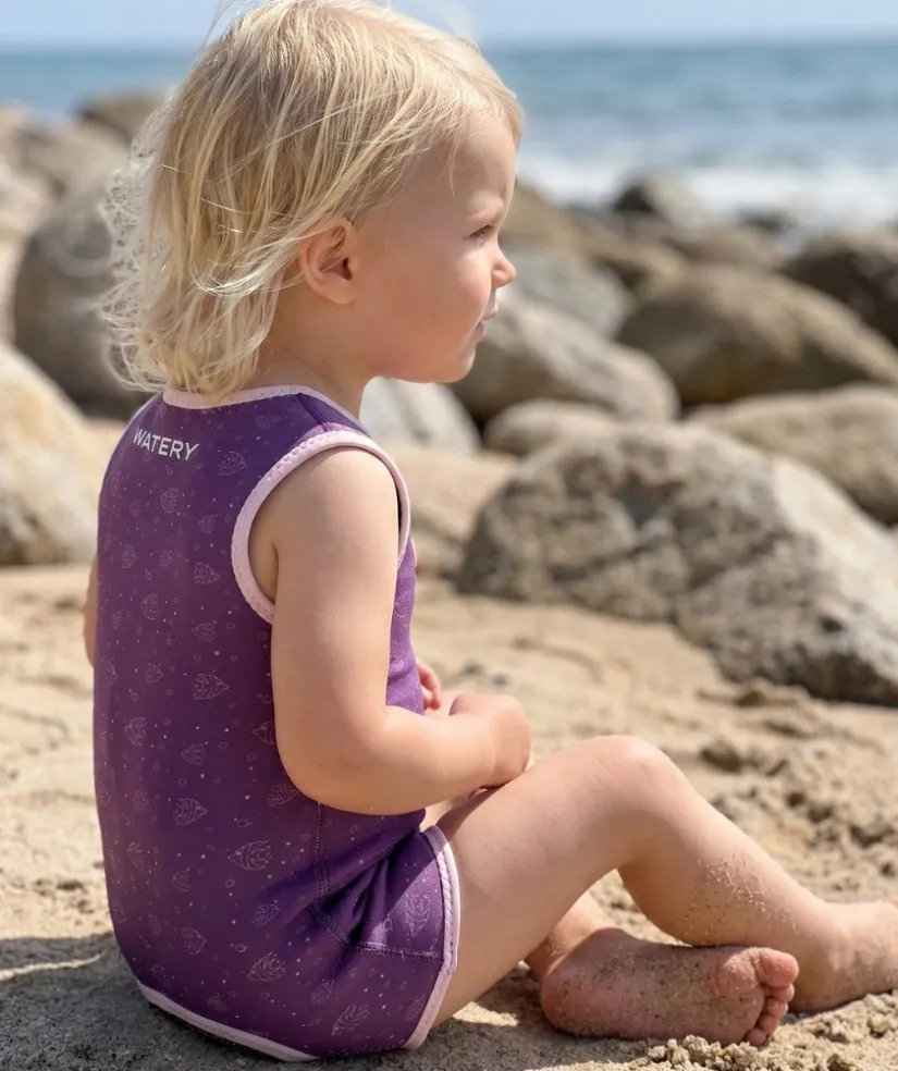 Watery våddragt til baby - Baia Wrap - Atlantic Purple