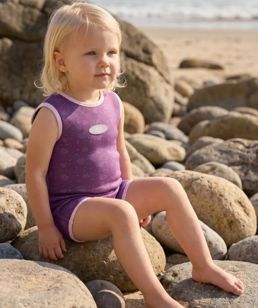 Watery våddragt til baby - Baia Wrap - Atlantic Purple