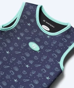 Hot Watery våddragt til baby - Baia Wrap - Atlantic Turquoise
