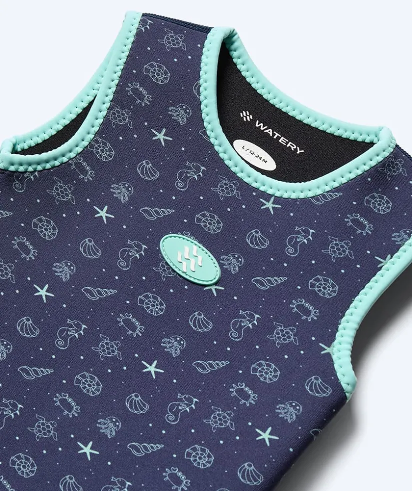 Hot Watery våddragt til baby - Baia Wrap - Atlantic Turquoise