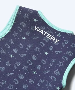 Hot Watery våddragt til baby - Baia Wrap - Atlantic Turquoise