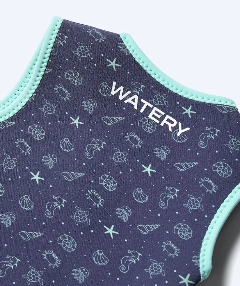 Hot Watery våddragt til baby - Baia Wrap - Atlantic Turquoise