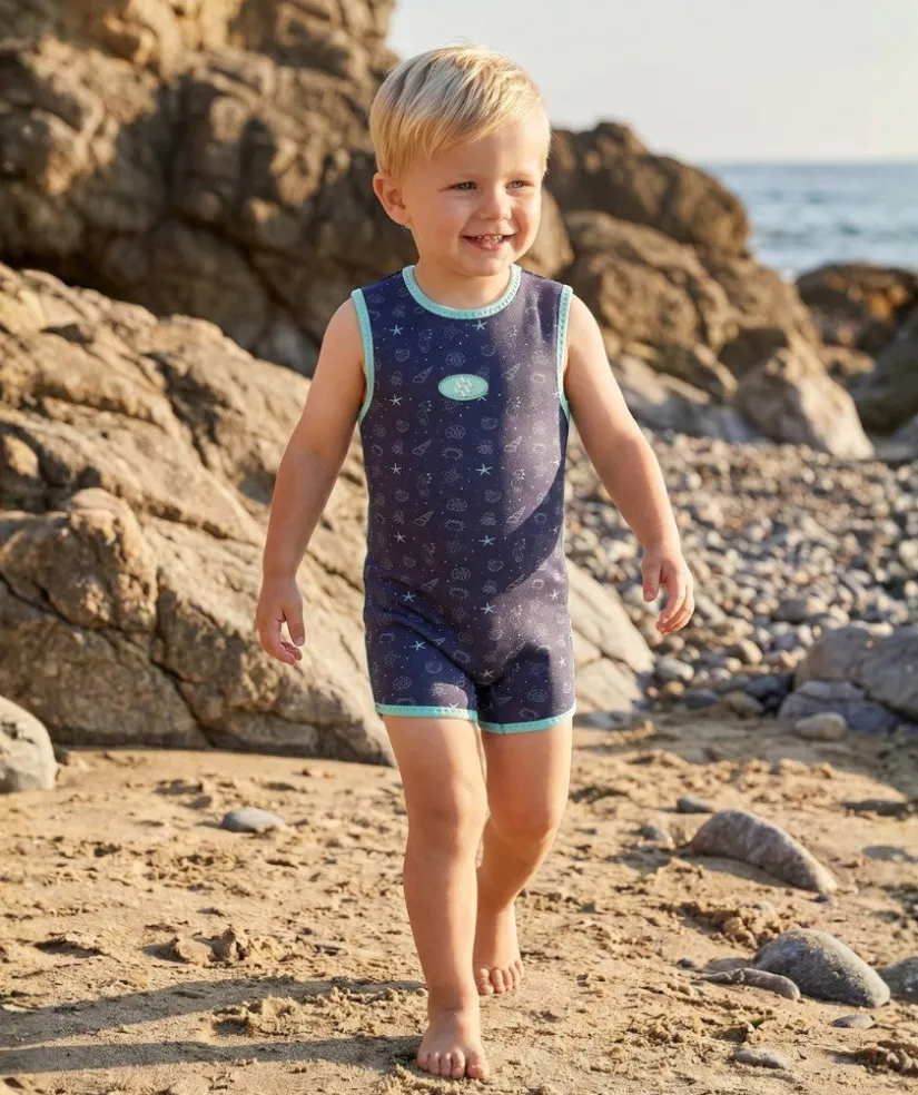Hot Watery våddragt til baby - Baia Wrap - Atlantic Turquoise