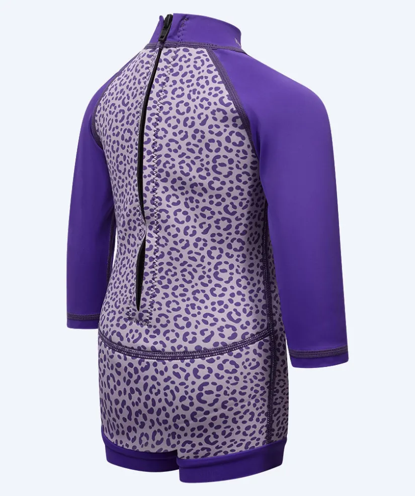 Clearance Watery våddragt til baby - Sunset Wrap - Lilla