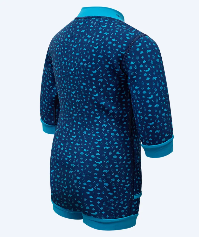 Outlet Watery våddragt til baby - Tropical Wrap'n Nappy - Atlantic Blue