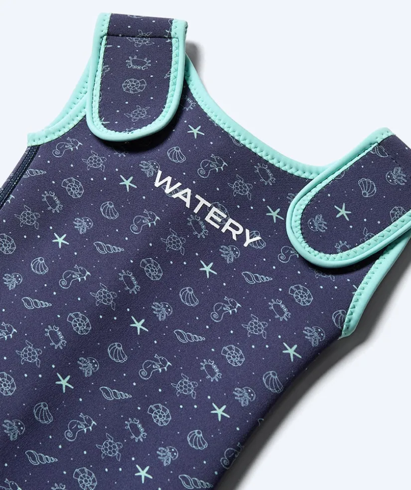 New Watery våddragt til børn - Baia Shorty - Atlantic Turquoise